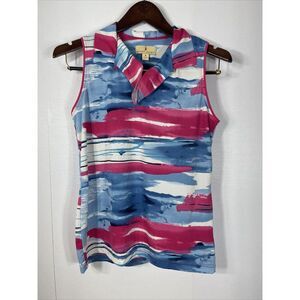 Sport Haley Ruffle Collar Polo Ladies Medium